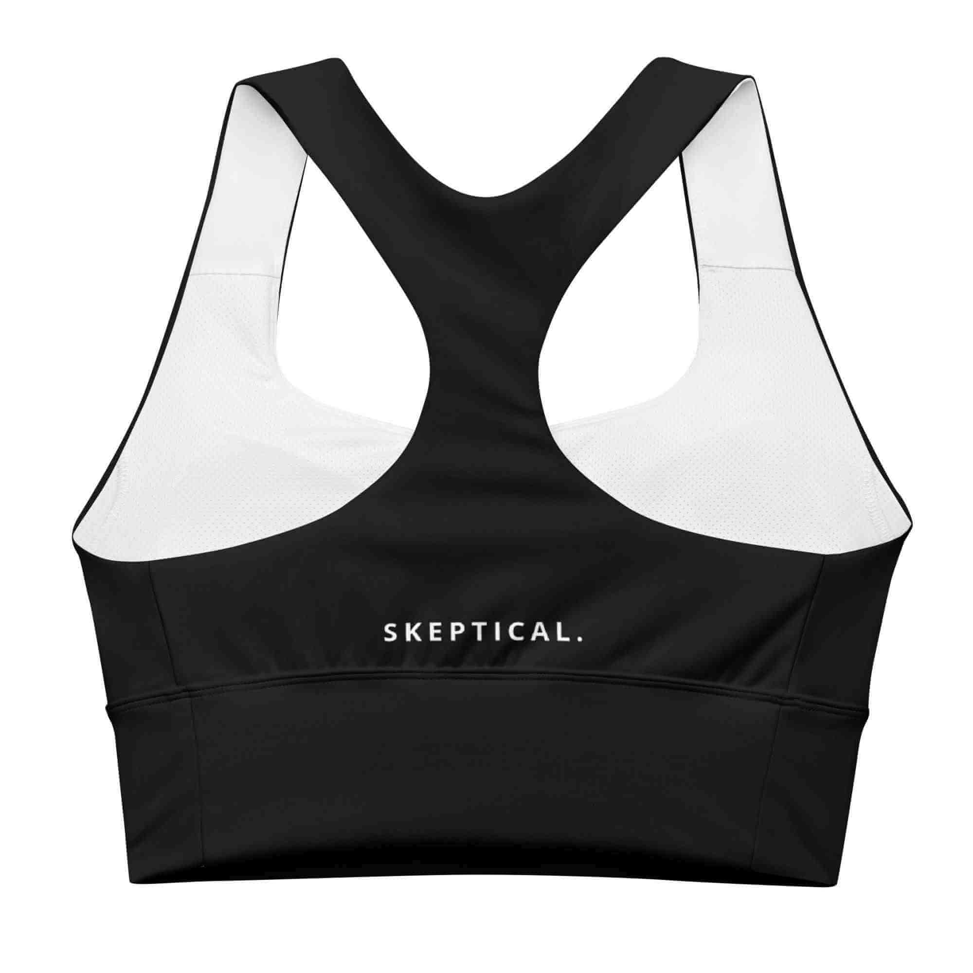 SKEPTICAL BRANDS BLACK Longline sports bra