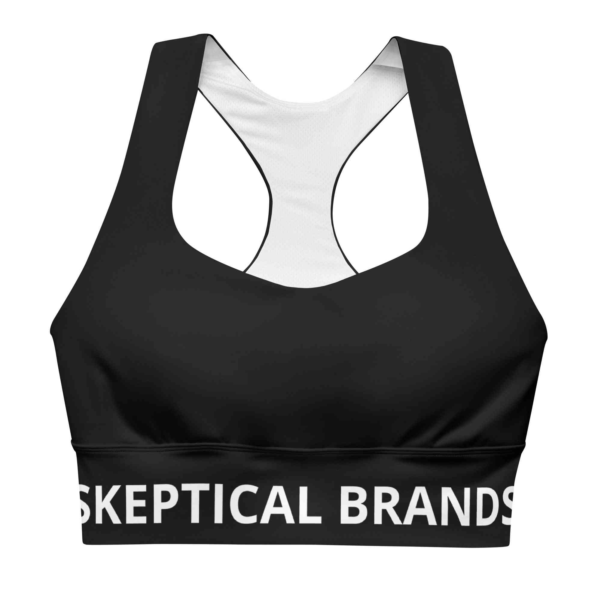 SKEPTICAL BRANDS BLACK Longline sports bra