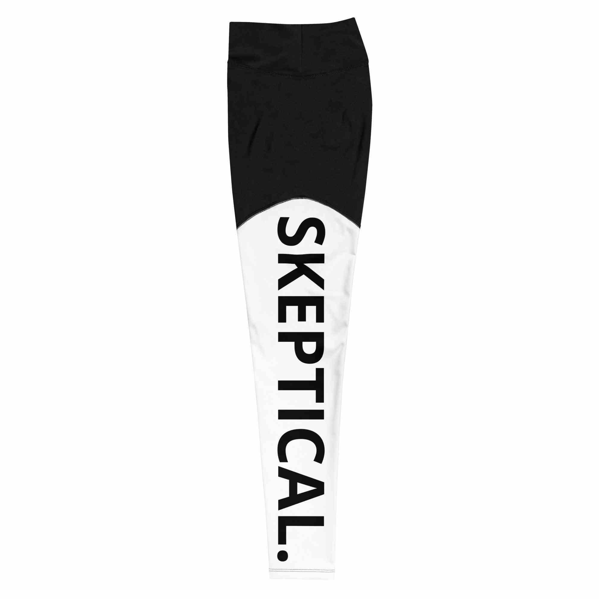 SKEPTICAL. White Sports Leggings - SKEPTICAL BRANDS