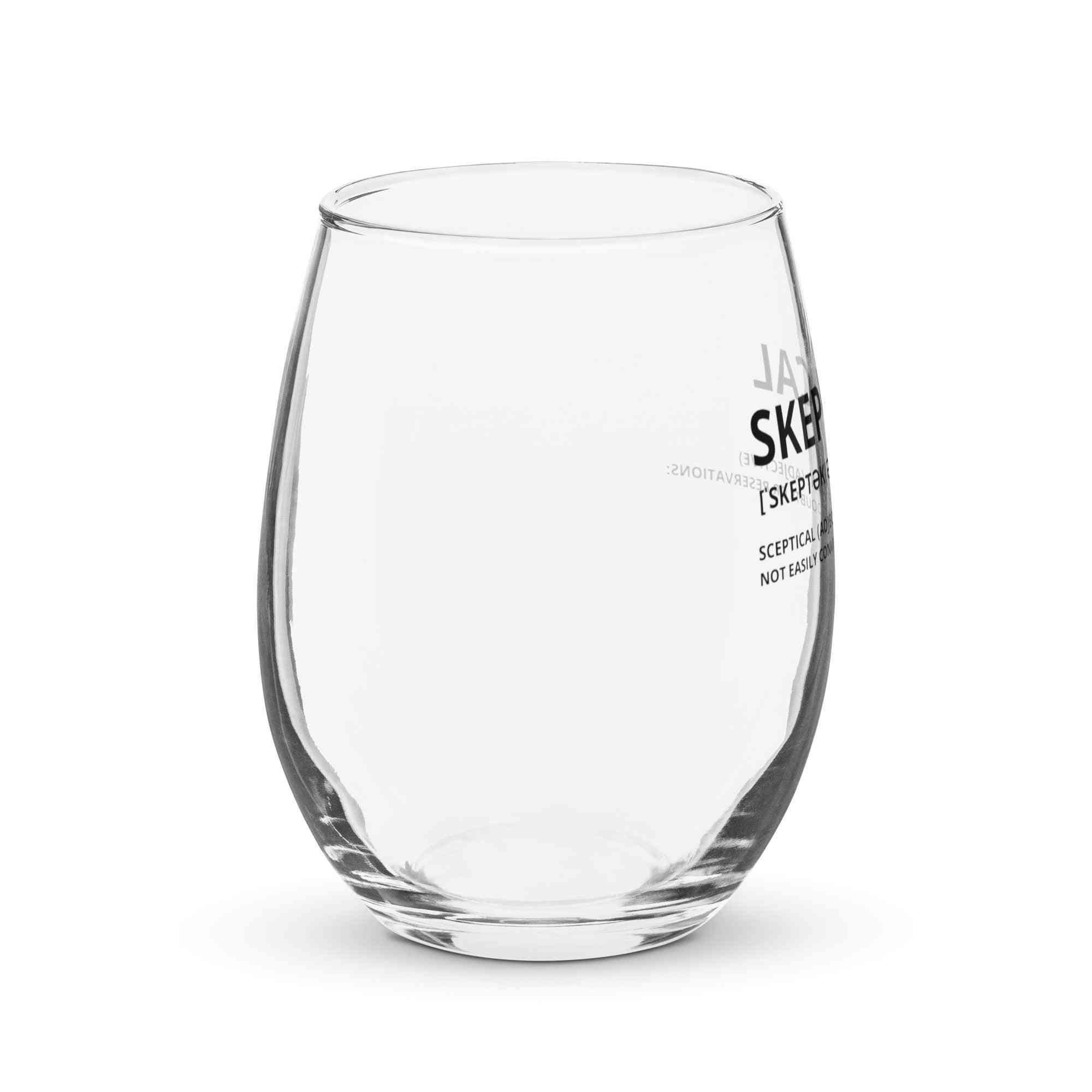 SKEPTICAL Definition Stemless Wine Glass - SKEPTICAL BRANDS