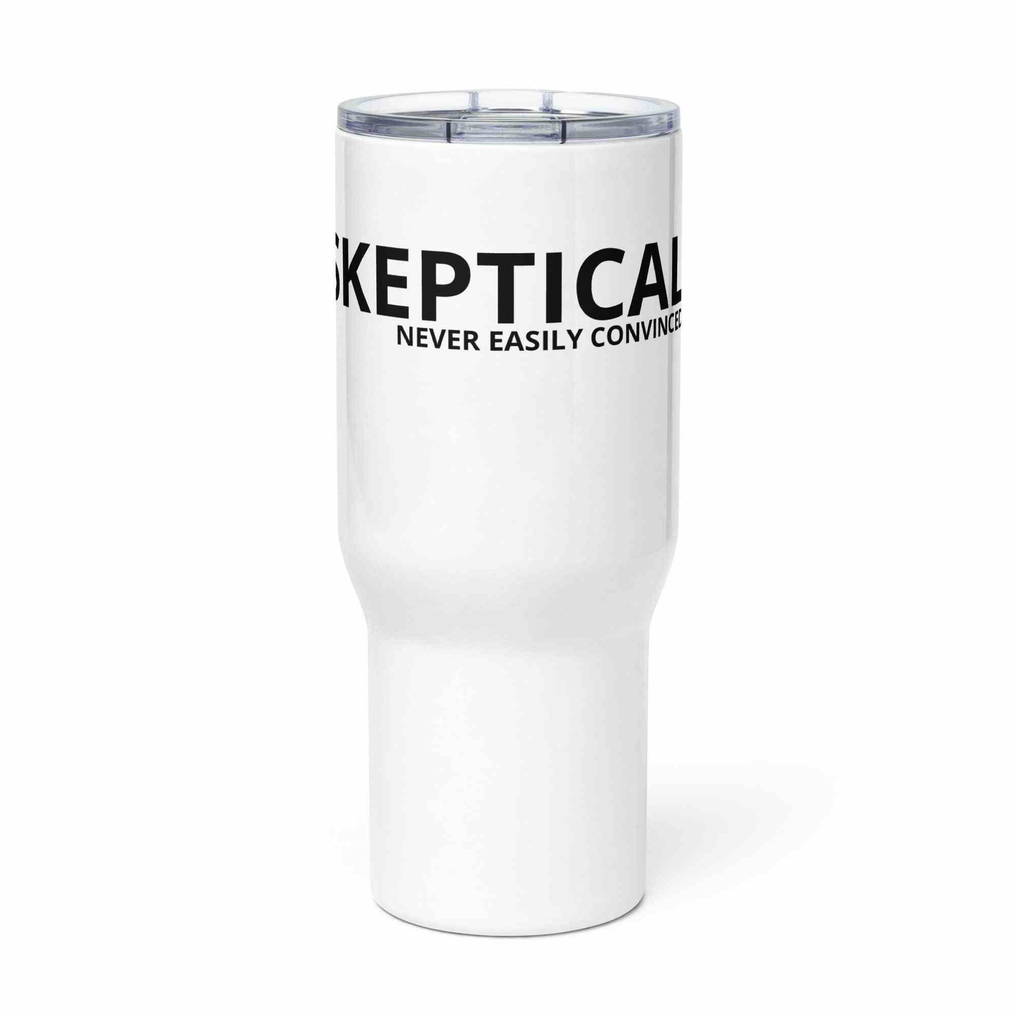 SKEPTICAL. N.E.C Travel Mug With A Handle - SKEPTICAL BRANDS