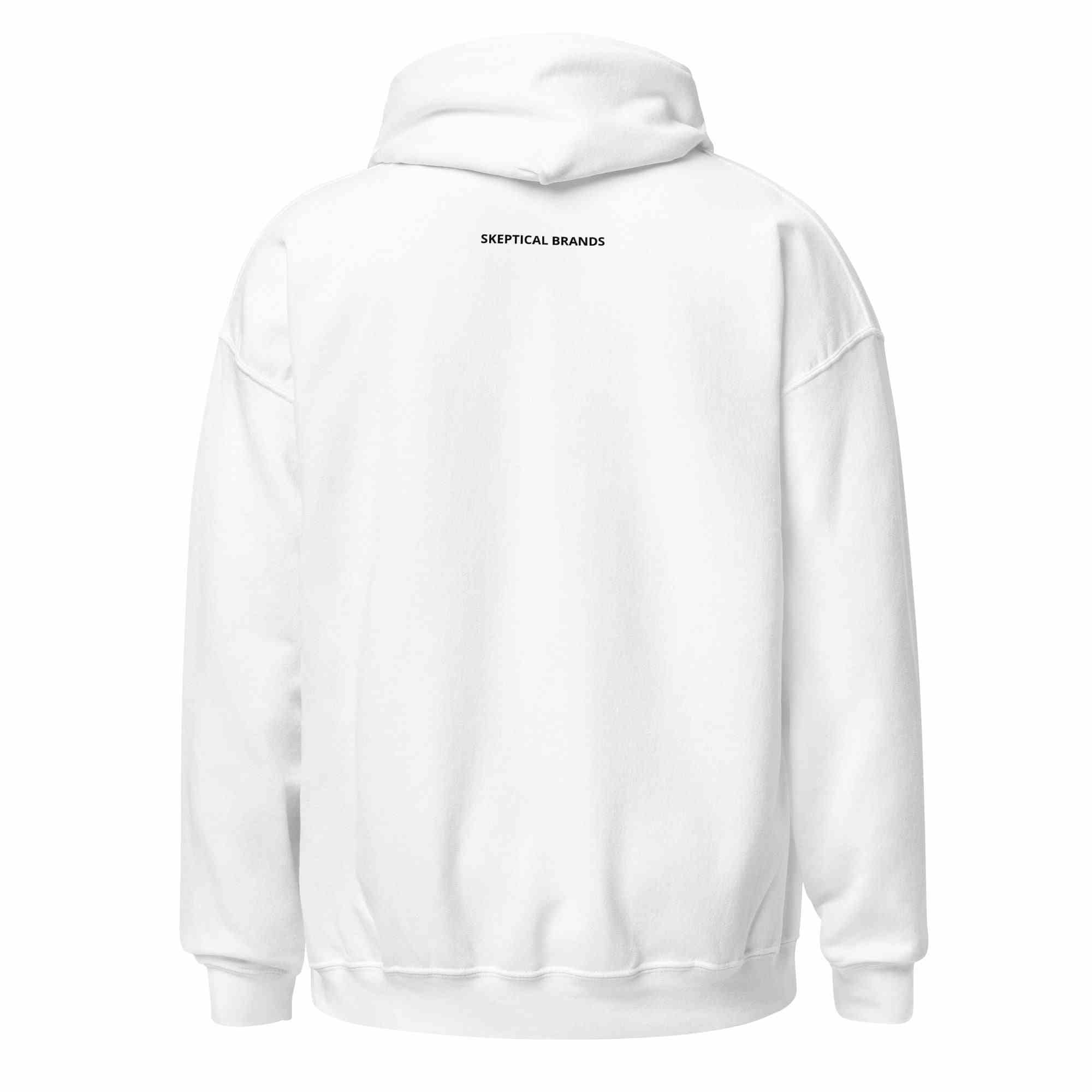 SKEPTICAL N.E.C. White Unisex Hoodie