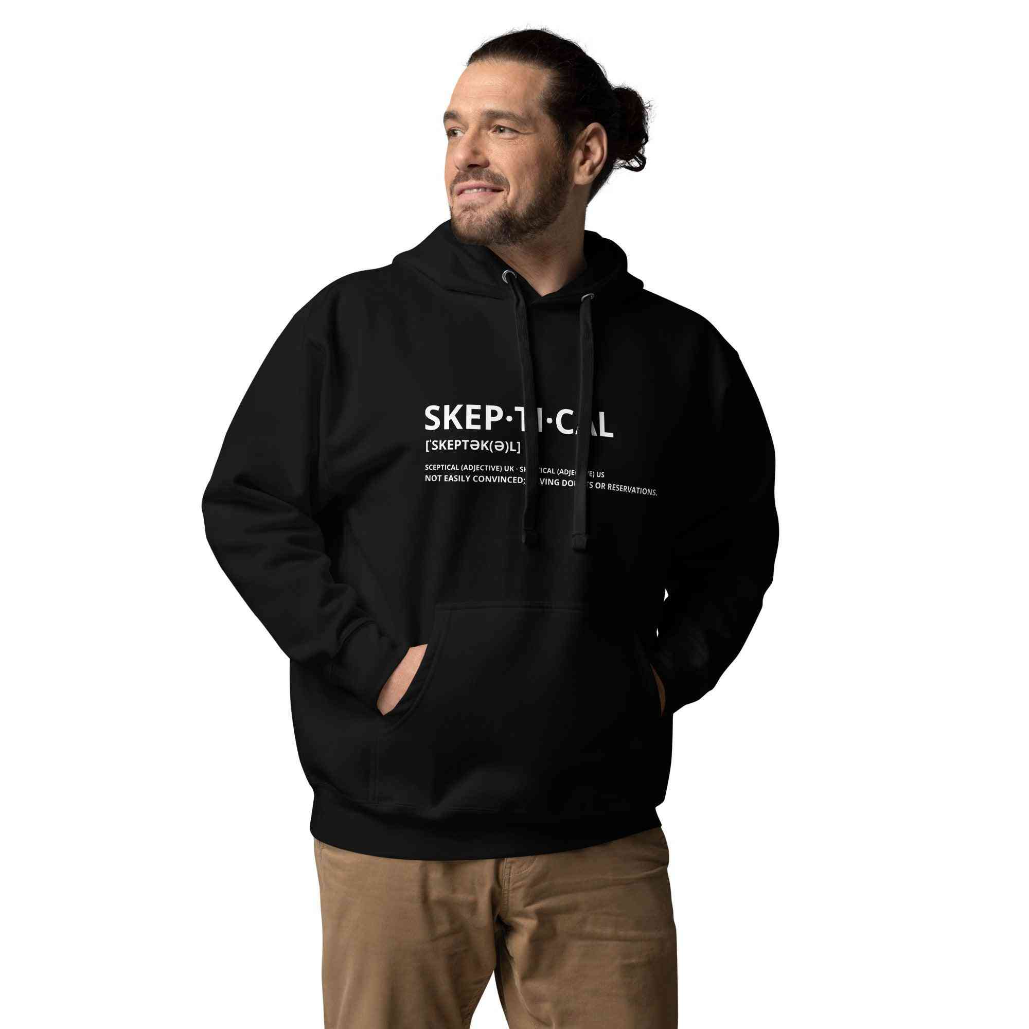 SKEPTICAL Definition Black Unisex Hoodie - SKEPTICAL BRANDS