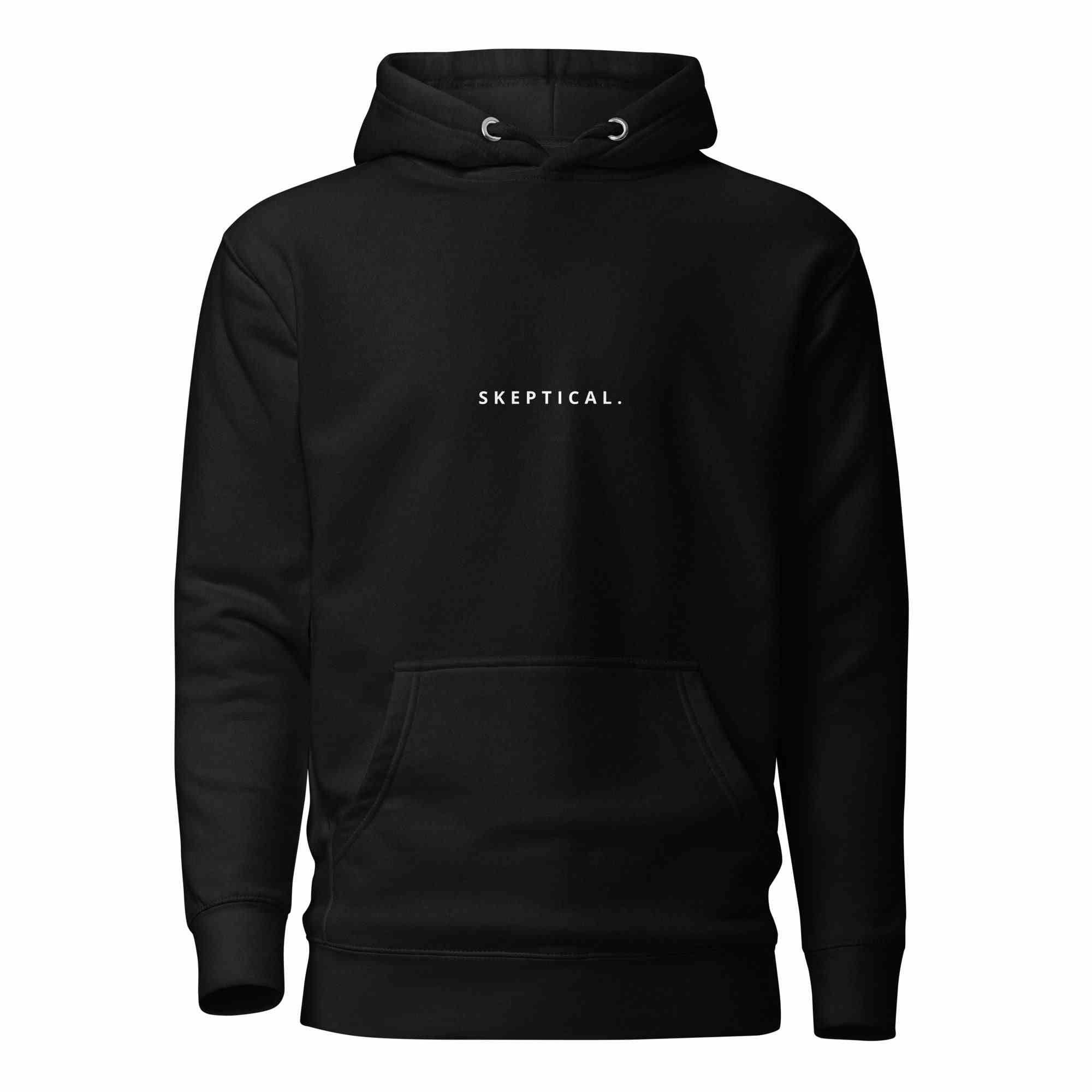 SKEPTICAL. Black Unisex Hoodie