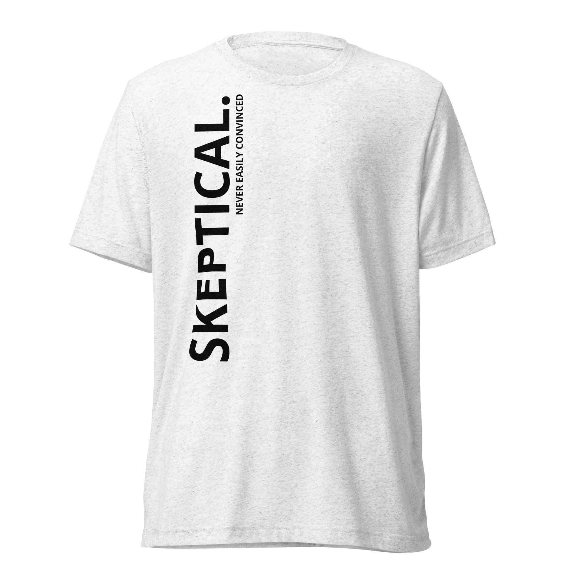 SKEPTICAL. N.E.C. White Short Sleeve T-Shirt