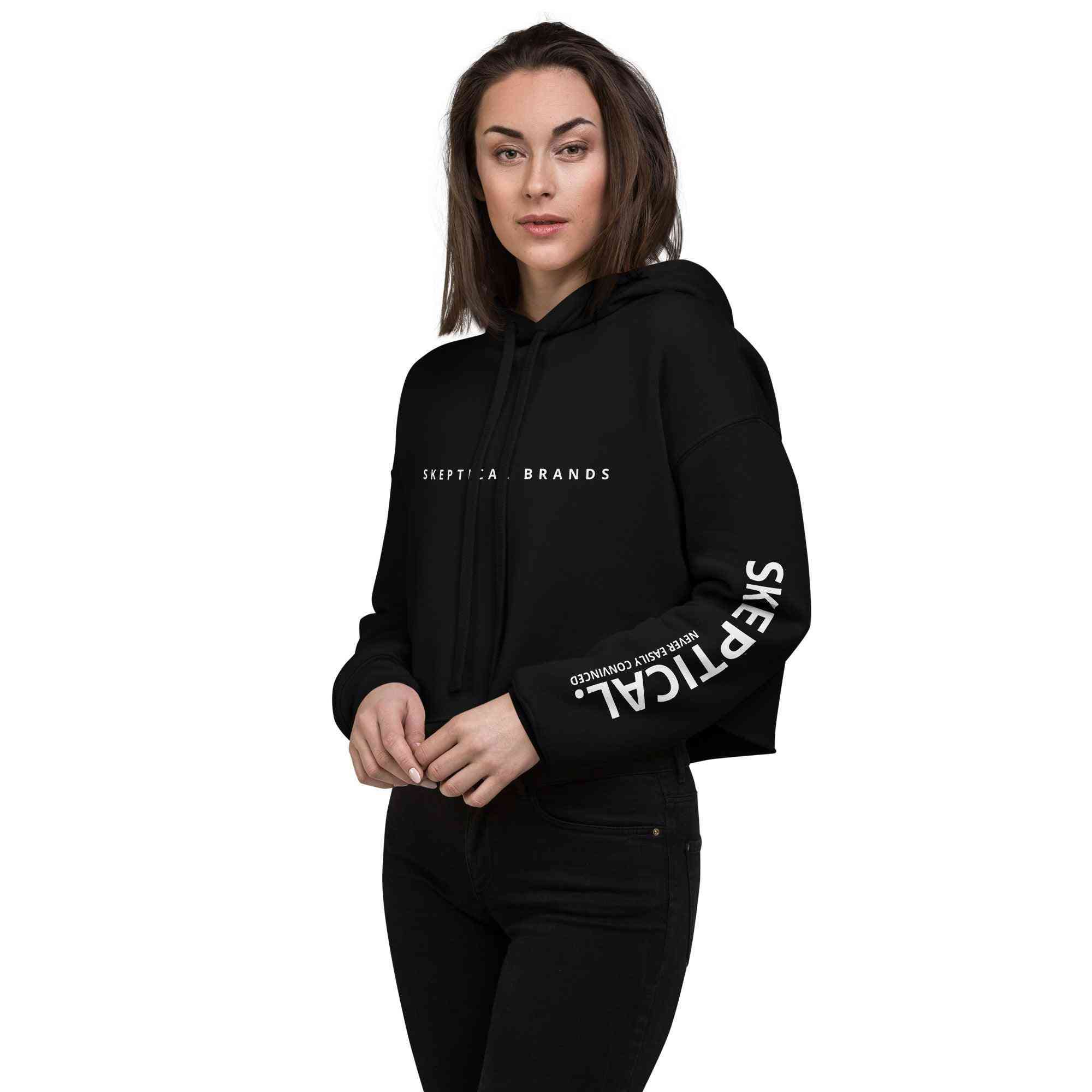 SKEPTICAL BRANDS N.E.C Crop Hoodie - SKEPTICAL BRANDS